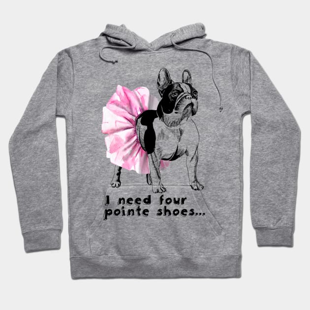 French bulldog-ballerina Hoodie by VicaVeresk